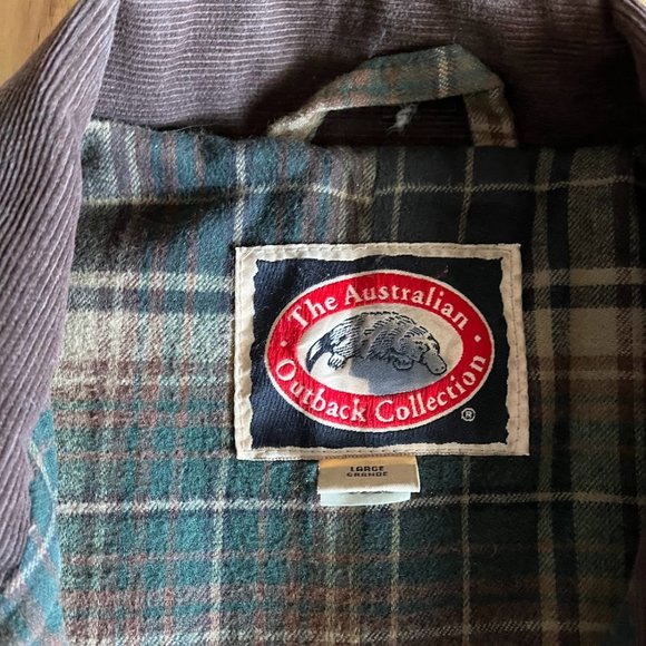 The Australian Outback Collection Flannel Lined Oilskin Jacket - Picture 2 of 5